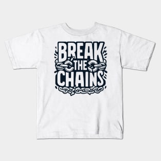 Break the Chains, mental health awareness Kids T-Shirt